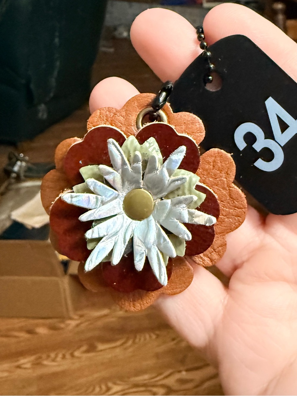 Handmade Floral Bag Charm